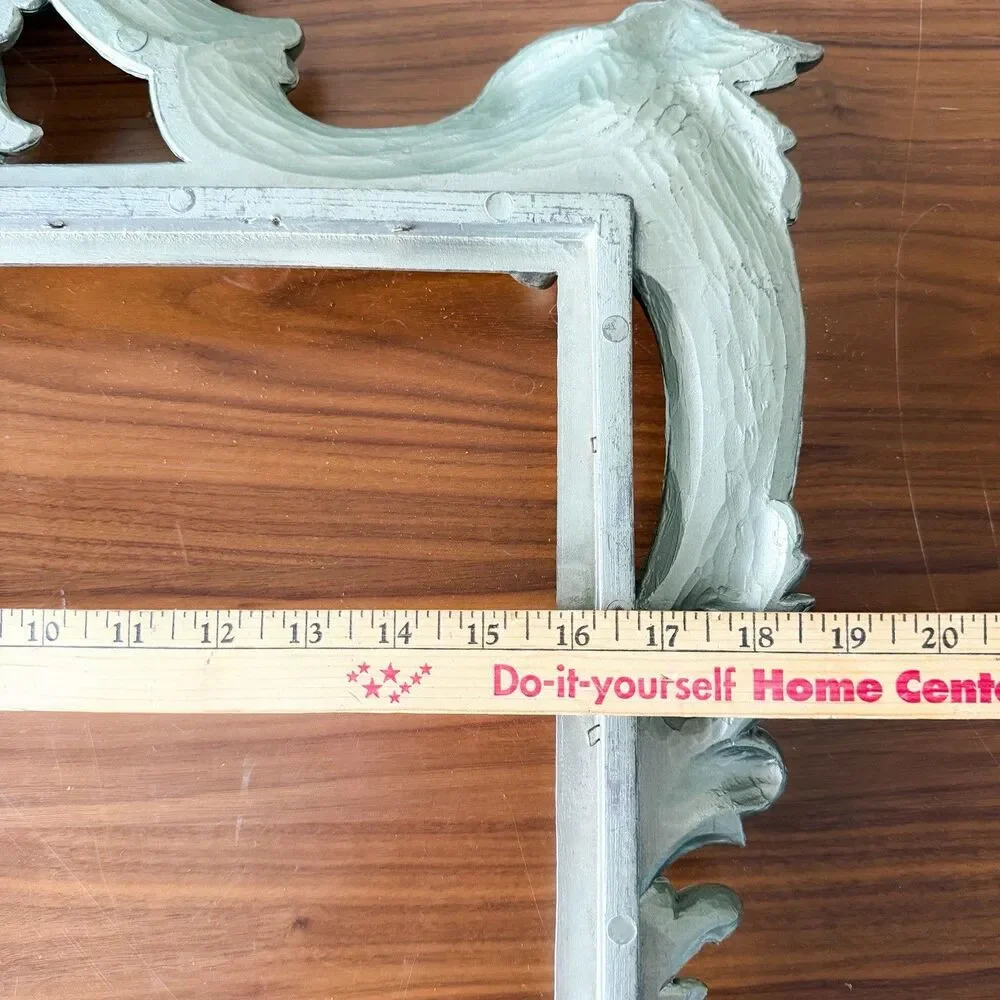 Vintage Italian Florentine Wall Mirror Frame w/ Original Backing No Mirror